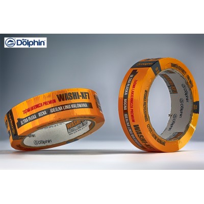 Малярна стрічка Blue Dolphin WASHI-XF7 PREMIUM автомобільна 37.1 мм х 40 м