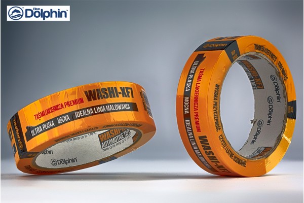 Малярна стрічка Blue Dolphin WASHI-XF7 PREMIUM автомобільна 37.1 мм х 40 м