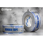 Малярна стрічка (скотч) Blue Dolphin 48х50м Render Tape DT-PR біла Малярна стрічка (скотч) Blue Dolphin 48х50м Render Tape DT-PR біла