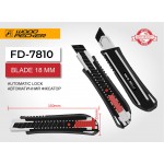 Нож строительный 18 мм автофиксатор Woodpecker FD-7810