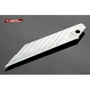 Леза для будівельного ножа 18 мм кут 30° Woodpecker сірі 10 шт  FD-03