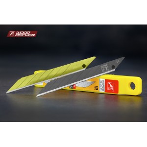 Леза для будівельного ножа 9 мм кут 30 ° Woodpecker сірі 10 шт FP-930
