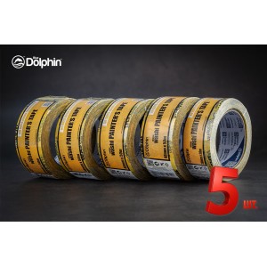 Малярная лента (скотч) 48мм х 50м Blue Dolphin WASHI XF7 рисовая бумага 5 шт