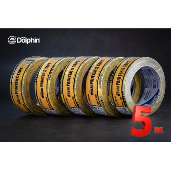 Малярна стрічка (скотч) 38мм х 50м Blue Dolphin WASHI XF7 рисовий папір 5 шт