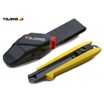 Нож строительный сегментный TAJIMA DC-L500YSFBL с кобурой 18 мм автоматический фиксатор