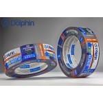 Малярна стрічка ПВХ (скотч) Blue Dolphin HYBRID гібридна 36 мм х 41 м синя (30 днів)