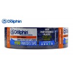 Малярна стрічка ПВХ (скотч) Blue Dolphin HYBRID гібридна 36 мм х 41 м синя (30 днів)