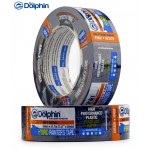 Малярна стрічка ПВХ (скотч) Blue Dolphin HYBRID гібридна 36 мм х 41 м синя (30 днів)