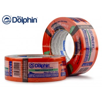 Малярная лента (скотч) Blue Dolphin ROUGH SURFACE для грубых поверхностей 48 мм х 50 м (7дней)