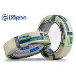 Малярна стрічка (скотч) Blue Dolphin маскувальна біла 25 мм х 50 м