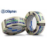 Малярная лента (скотч) Blue Dolphin маскирующая белая 38 мм х 50 м