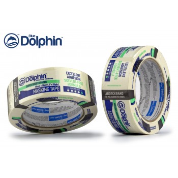 Малярная лента (скотч) Blue Dolphin маскирующая белая 48 мм х 50 м