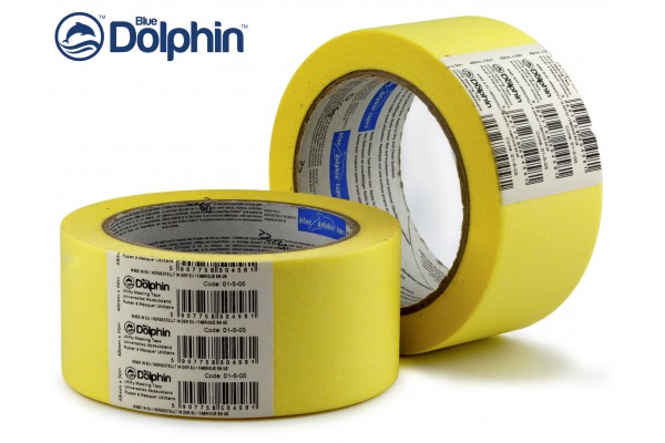 Малярна стрічка (скотч) Blue Dolphin загального призначення 48 мм х 50м