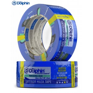 Малярная лента ПВХ (скотч) Blue Dolphin TARP&STUCCO 48 мм х 50 м синяя (30дней)