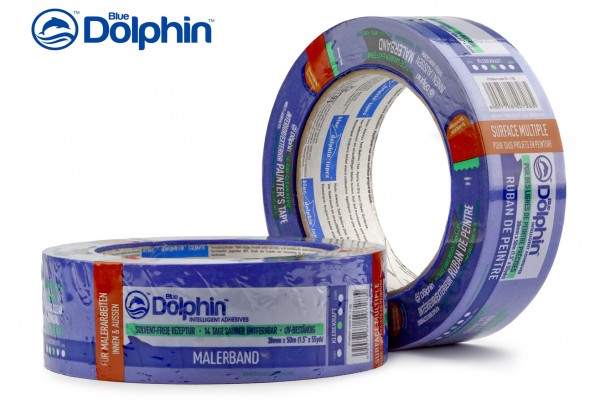 Малярная лента (скотч) Blue Dolphin Special Blue 48 мм х 50 м синяя (14дней)