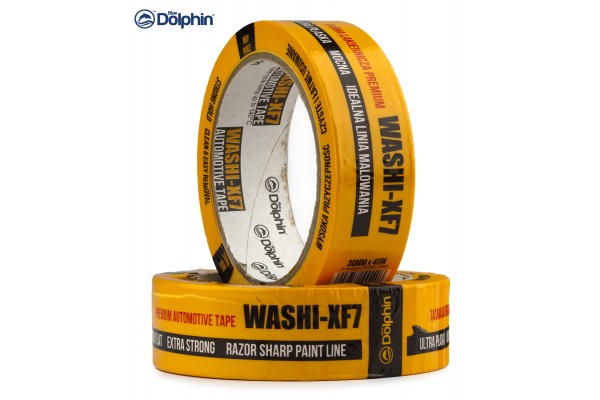 Малярна стрічка Blue Dolphin WASHI-XF7 PREMIUM автомобільна 30 мм х 40 м