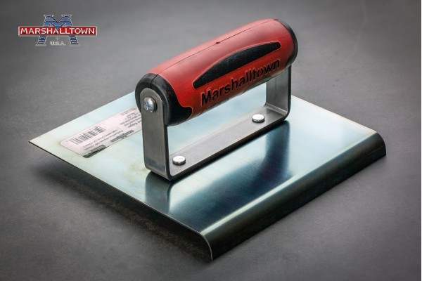 Радіус гладилка по бетону MARSHALLTOWN блакитна сталь 152х152 мм