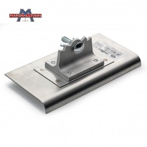 Радіус гладилка по бетону MARSHALLTOWN під подовжувач нерж. сталь 203х102 мм