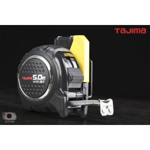 Рулетка строительная TAJIMA G7 LOCK  SFG7LM2550 магнитная, ударопрочная, усиленная лента, с держателем на пояс 25 мм х 5,0 м