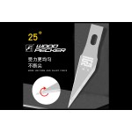Лезвия для макетного ножа/скальпеля 8 мм Woodpecker FD-516 серые