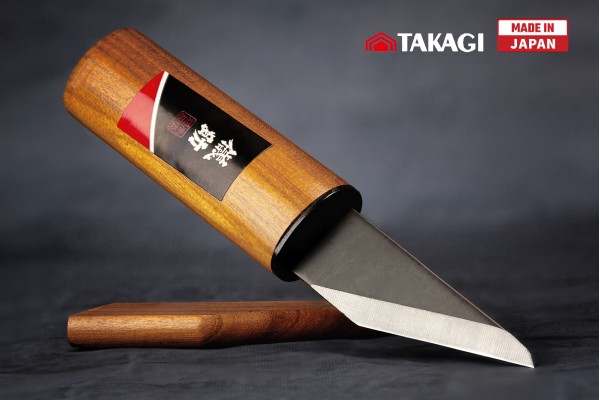 Нож кованный японский TAKAGI Kiridashi 75 мм