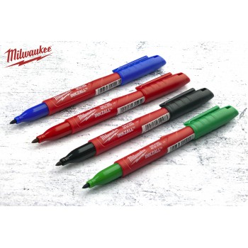 Набір маркерів Milwaukee INKZALL (синій/червоний/зелений/чорний)