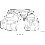 Набор ремней и сумок для строительных инструментов ToughBuilt TB-CT-101-4P, 36 карманов и петель