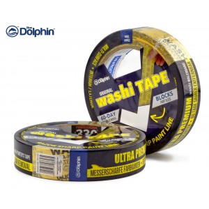Малярная лента (скотч) Blue Dolphin WASHI XF7 рисовая бумага 30 мм х 50 м