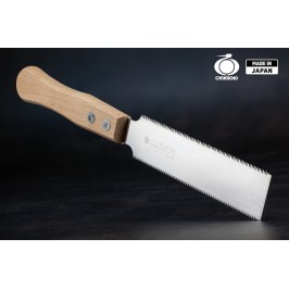 Пила по дереву ручная 125 мм Gyokucho Razorsaw (Япония) гибкая двухсторонняя 26/20 TPI