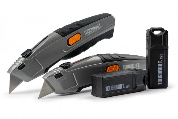 Нож строительный ToughBuilt TB-H4S52-20 с выдвижным лезвием, комплект 2 шт