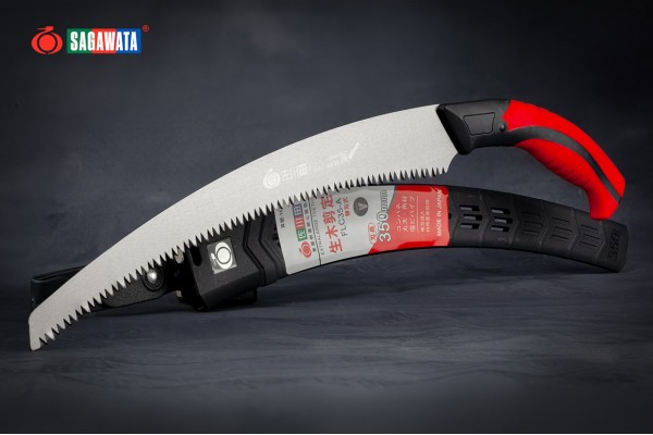 Пила садовая ручная Sagawata (Япония) изогнутое 350 мм 6 TPI в чехле Пила садовая ручная Sagawata (Япония) изогнутое 350 мм 6 TPI в чехле