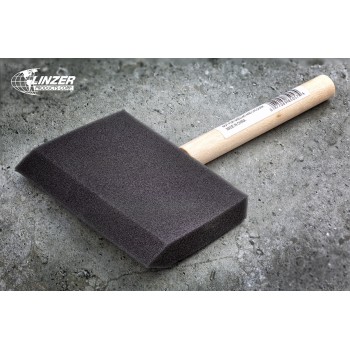 Малярський пензель з поролону Linzer Economy Foam для фарбування кутів 100 мм