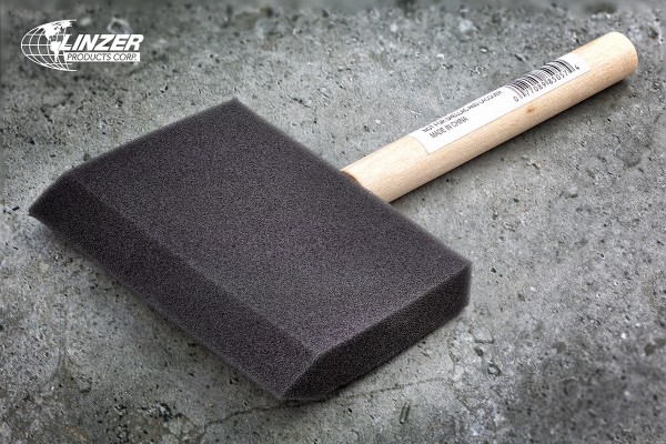 Малярная кисть из поролона для покраски углов Linzer Economy Foam 100 мм