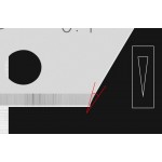 Лезвия для ножа 9 мм Woodpecker FD-25 без сегментов серые
