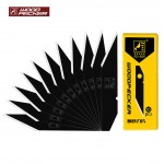 Лезвия для макетного ножа скальпеля 9 мм черные Woodpecker FD-505