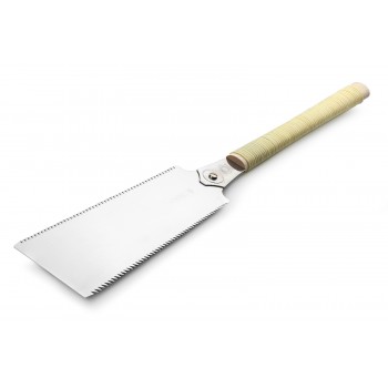 Пила ручна японська для дерева 270 мм GYOKUCHO BLUE HARD KOMAME Ryoba двостороння 10/7-5 TPI ручка ротанг Пила ручна японська для дерева 270 мм GYOKUCHO BLUE HARD KOMAME Ryoba двостороння 10/7-5 TPI ручка ротанг