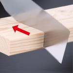 Ножовка по дереву 240 мм TAKAGI SHARK SAW двухсторонняя Ryoba 17/9 TPI складная