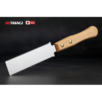 Пила ручна для дерева 120 мм TAKAGI (Японія) GISUKÉ Mini Ryoba двостороння 22/22 TPI