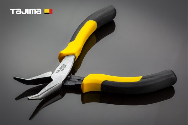 Плоскогубцы длинногубцы 125 мм TAJIMA CrNi Хром-никель с изогнутым кончиком Плоскогубцы длинногубцы 125 мм TAJIMA CrNi Хром-никель с изогнутым кончиком