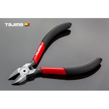 Міні кусачки бокорізи 110 мм TAJIMA Premium (Японія) CrV, вигнуті губки, дзеркальне полірування