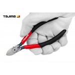 Мини кусачки бокорезы 125 мм TAJIMA Premium CrV изогнутые губки Мини кусачки бокорезы 125 мм TAJIMA Premium CrV изогнутые губки
