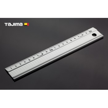 Линейка алюминиевая 200 мм TAJIMA (Япония) CTG-SD анти скользящая с бортиком