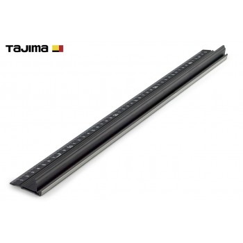 Линейка алюминиевая 300 мм TAJIMA (Япония) CTG-SL анти скользящая с бортиком