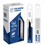 Лезвия для ножа 9 мм угол 30° Woodpecker серые 10шт FD-N40A