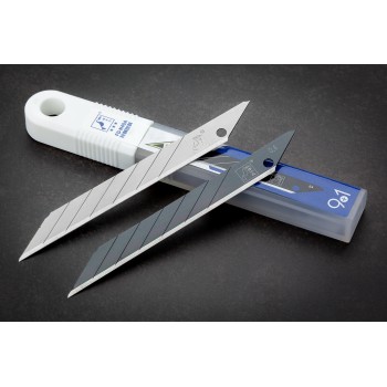 Леза для канцелярського ножа 18 мм Woodpecker ультрагострі сірі 10 шт. кут 30° FD-N50A