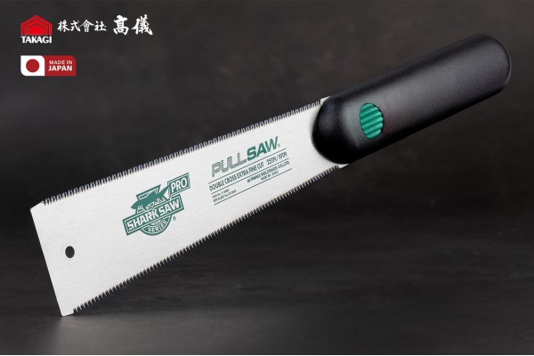 Ножовка по дереву 185 мм TAKAGI Shark Saw Pro Ryoba двухсторонняя 25/19 TPI