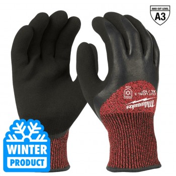 Рукавички з рівнем опору порізам 3, зимові, розмір L/9 MILWAUKEE