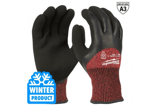 Рукавички MILWAUKEE рівень захисту від порізів 3 зимові L/9
