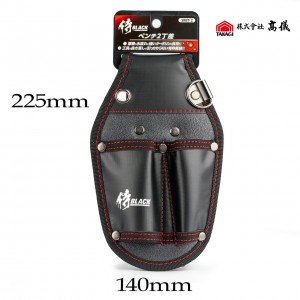 Поясной чехол держатель для инструмента Takagi Samurai Black SRBT-2, 2 кармана Поясной чехол держатель для инструмента Takagi Samurai Black SRBT-2, 2 кармана