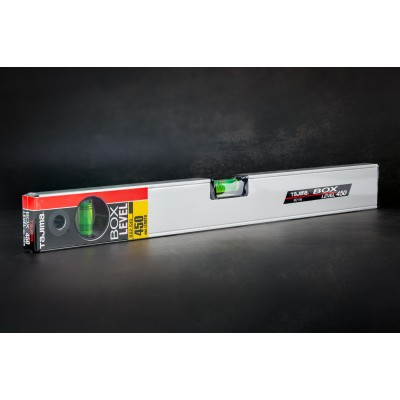 Уровень строительный TAJIMA BOX BX2-S45 450 мм алюминиевый, фотолюминесцентная ампула